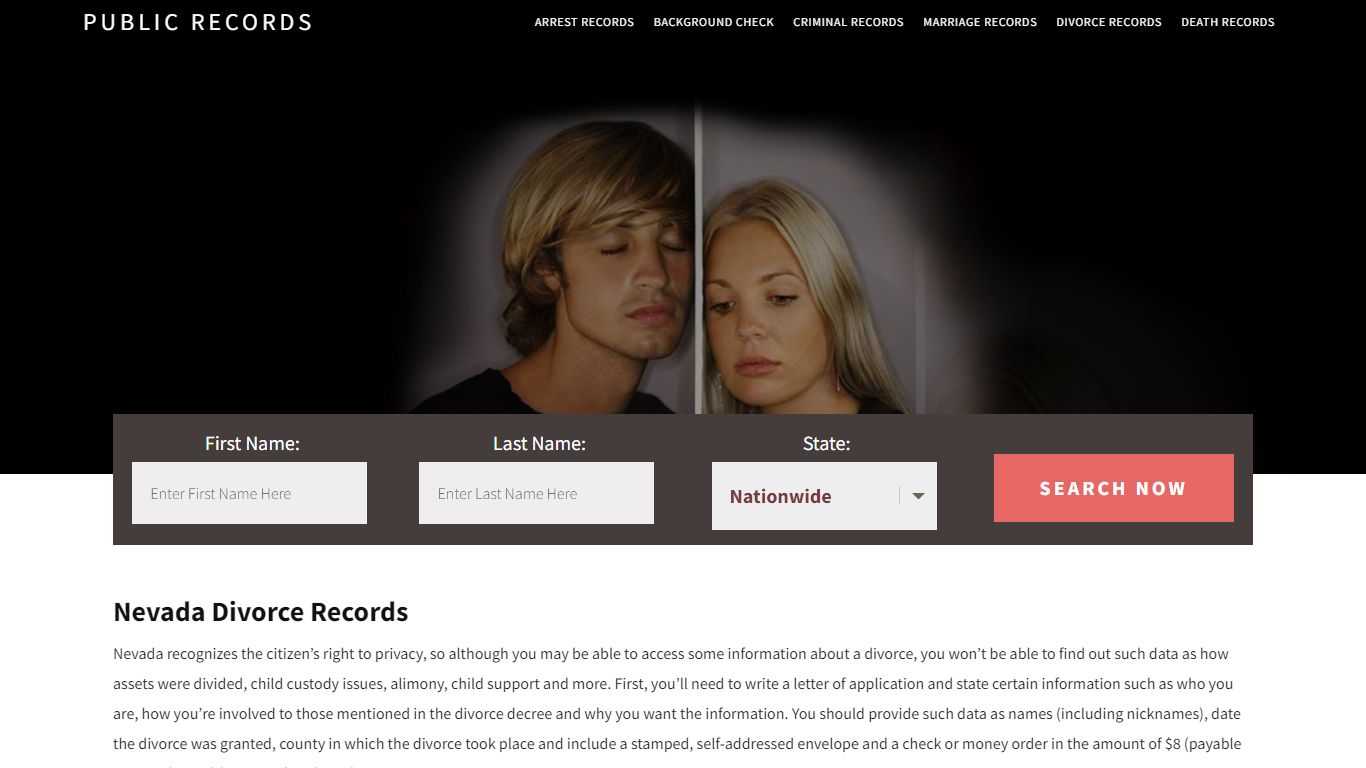 Nevada Divorce Records | Enter Name and Search. 14Days Free